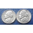 5 центов  1964 Р & D США Джеферсон 2 монеты