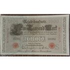 Банкнота 1000 марок 1910 год. Германская империя.