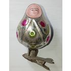 Игрушка на ёлку ,  Матрёшка , винтаж , стекло , СССР .