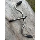 Комплектный советский руль на ранней крепёжной системе-60-х годов! Отсюда и цена. Как для мужских так и для женских велосипедов и даже полростковых!