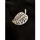 Брошь, винтаж, листок