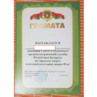 Грамота ПВ РБ по гиревому спорту