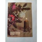 Открытка СССР, новогодняя тематика