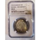 3 марки 1911 Луитпольд MS 63 NGC