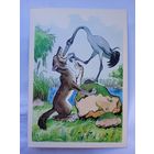 Баженов. "Волк и журавль" Крылова