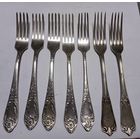 Вилки Большие Мельхиор СССР 7 штук