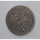 Карона i Ян Сабескi! 6 Грошей 1679 TLB Быдгощ, R2
