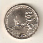 США доллар 2025 Инновации Первый компьютерный эскиз военного корабля США штат Арканзас двор D