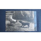 Дореволюционная почтовая карточка "Поединокъ"