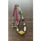 Старинные елочные бусы стеклярус К.17