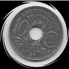 Франция. 10 сантимов 1941. Без точек возле года