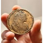 Рубль 1737,оригинал! кулон на груди, состояние, видео!