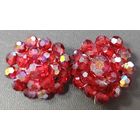 Советская бижутерия. Серьги на клипсах. Куприт