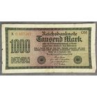 Банкнота 1000 марок 1922 год. Веймарская республика.