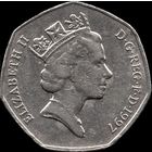 Великобритания 50 пенсов 1997 г. КМ#940.2 (4-11)