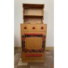 Детская игрушка из СССР. Газовая плита. Высота-76 см, ширина-30 см, глубина-31см.