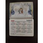 Календарик стерео 3D Переливной Избушка ледяная 1990г