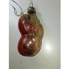 Ёлочная игрушка  -  Попугай . СССР  . Стекло .