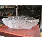 Ваза, конфетница хрустальная 18х10,5х4,5 см.