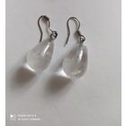 Серьги горный хрусталь