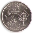25 центов 2000 г. Южная Каролина серия Штаты и Территории Двор D _UNC