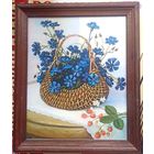 Цветы. Картина СССР. Советский период или 90-е. 28 x 34 см