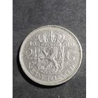 Нидерланды 2,5 гульдена 1969 (петух)  редкая А