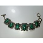 Браслет из натурального Малахита .