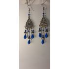 Серьги с искуственной бирюзой