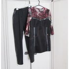 Интересная двойка Туника Брюки Вставки под кожу Р-р 48