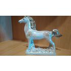 Статуэтка Лошадь, конь. Фарфор ссср. Статуэтка СССР конь - огонь
