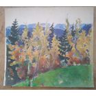 Крохалев Петр. Этюд к картине. Картон. Масло. 22х26 см.