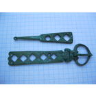 Древняя пряжка и копушка.Бронза.