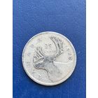 Канада 25 центов 1940 серебро