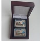 Фердинанд Рущиц. 150 лет, Футляр для комплекта монет номиналами 1 и 20 рублей, черный ложемент