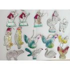 Елочные игрушки картонаж СССР цена за все К.5
