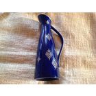 Ваза-кувшин Германия Volkstedt кобальт позолота винтаж