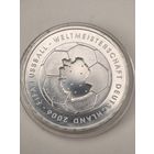 10 евро 2003 г. СЕРЕБРО 925. Чемпионат мира по футболу 2006, Германия