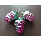 Ёлочные игрушки "ВИНОГРАД ИЗАБЕЛЛА", стекло, подвес. (СССР). Цена за все.