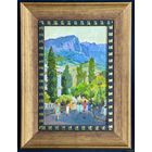 Маслеников П.В;Нар.худ;1977г;Крым;К/М;с рамой 34х45см.