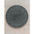 6 грошей 1755 г. ЕС. Речь Посполитая.