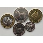 Чад 50, 100, 250, 500, 1000 франков 2020 г. 60 лет Независимости. Набор 5 монет