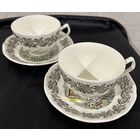 Чайные пары Англия England Johnson bros Ironstone Merry Christmas