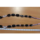 Бусы времён СССР, стекло, длина 48 см.