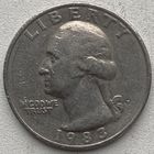 США 25 центов (квотер) 1983 г. P