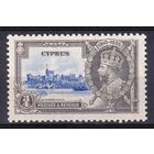 78.BrK. Великобритания. Колонии. Кипр. Серебряный юбилей. Георг V. 1935 г. 3/4Pia. Mi.#129.