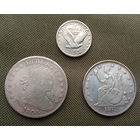 USA США Квотер 1917 + доллар 1804 + торговый доллар 1872 одним лотом ( Копии )