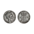 Шикарная монета Нидерланды 1 гульден 1858 год Виллем III - Серебро - В коллекцию Много лотов с рубля Лот 4