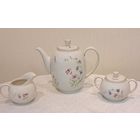 Комплект 3 предмета: чайник, сахарница, молочник высококачественный фарфор слоновая кость Porzellanfabrih Arzberg Bayern Германия 1950-е годы