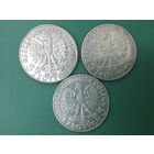 Польша 5 злотых 1932 1933 1934 погодовка Ядвига